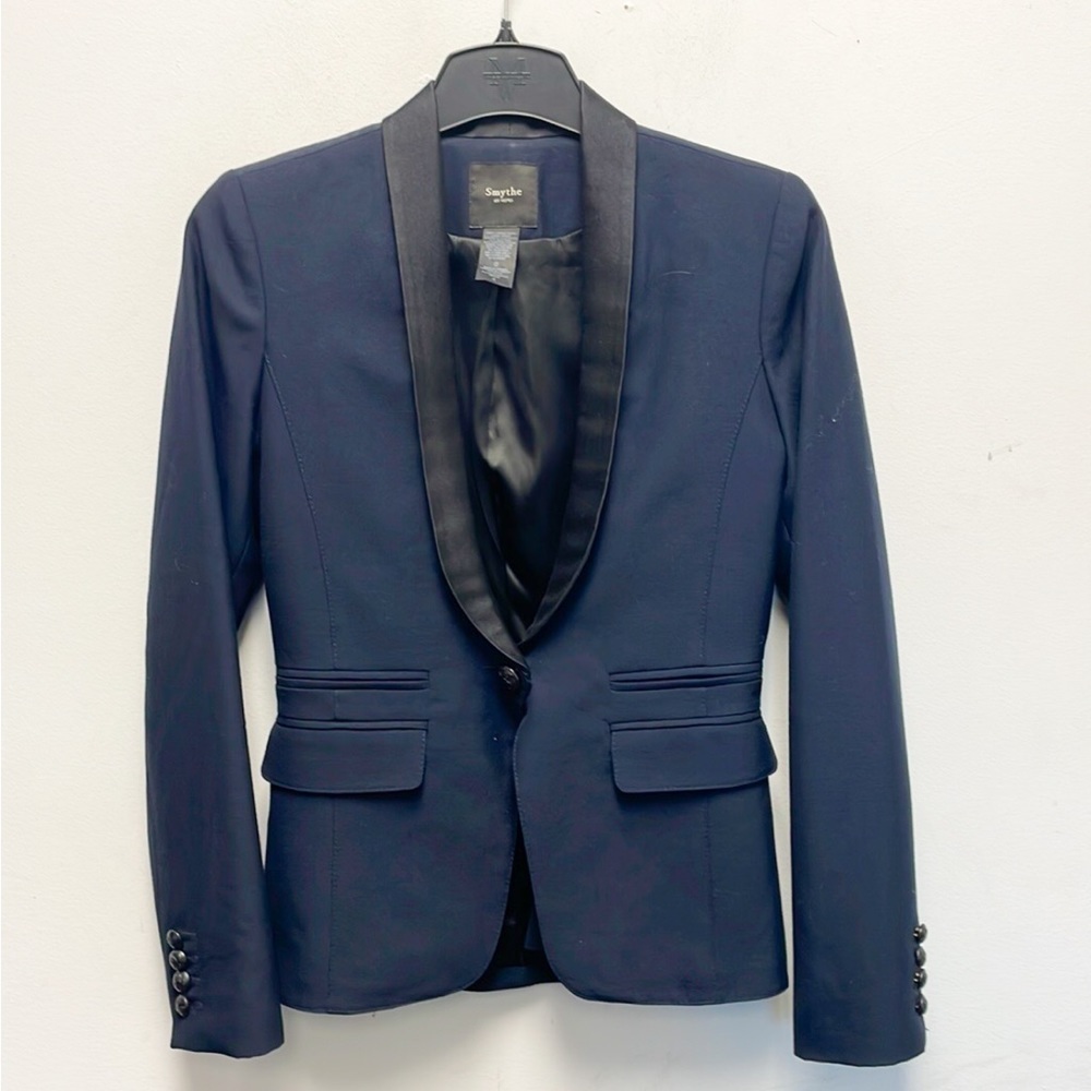 Smythe navy tuxedo blazer